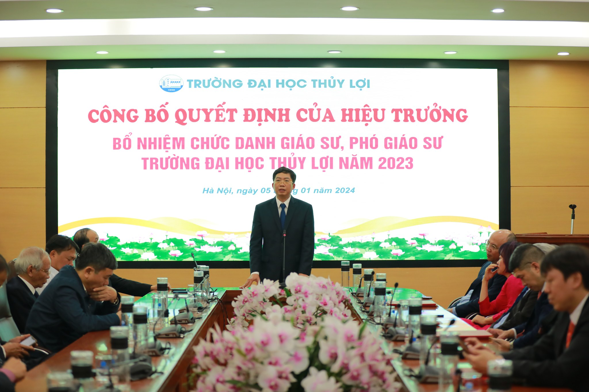 Công bố quyết định Bổ nhiệm chức danh Giáo sư, Phó giáo sư Trường Đại học Thủy lợi năm 2023