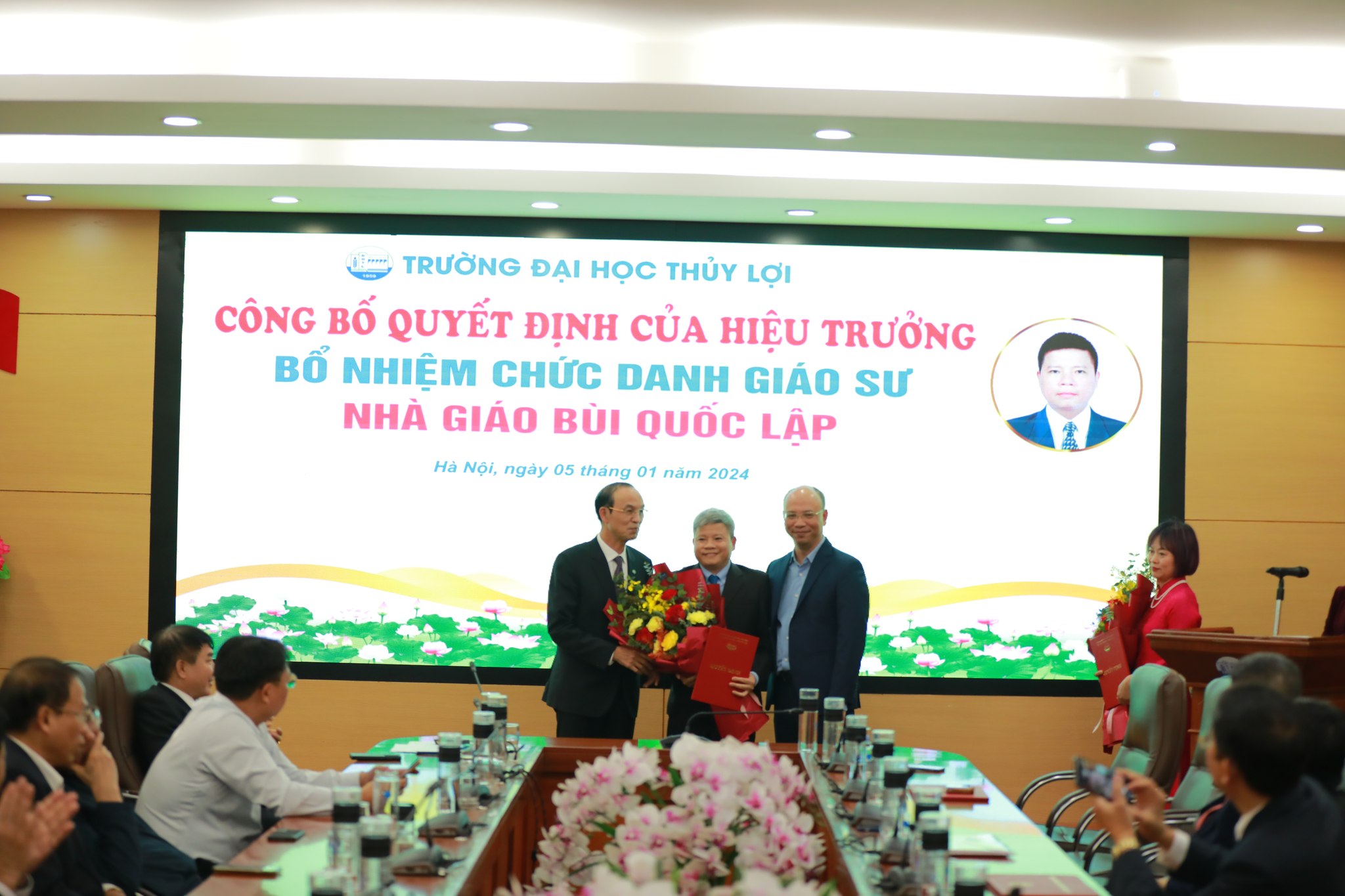 Công bố quyết định Bổ nhiệm chức danh Giáo sư, Phó giáo sư Trường Đại học Thủy lợi năm 2023