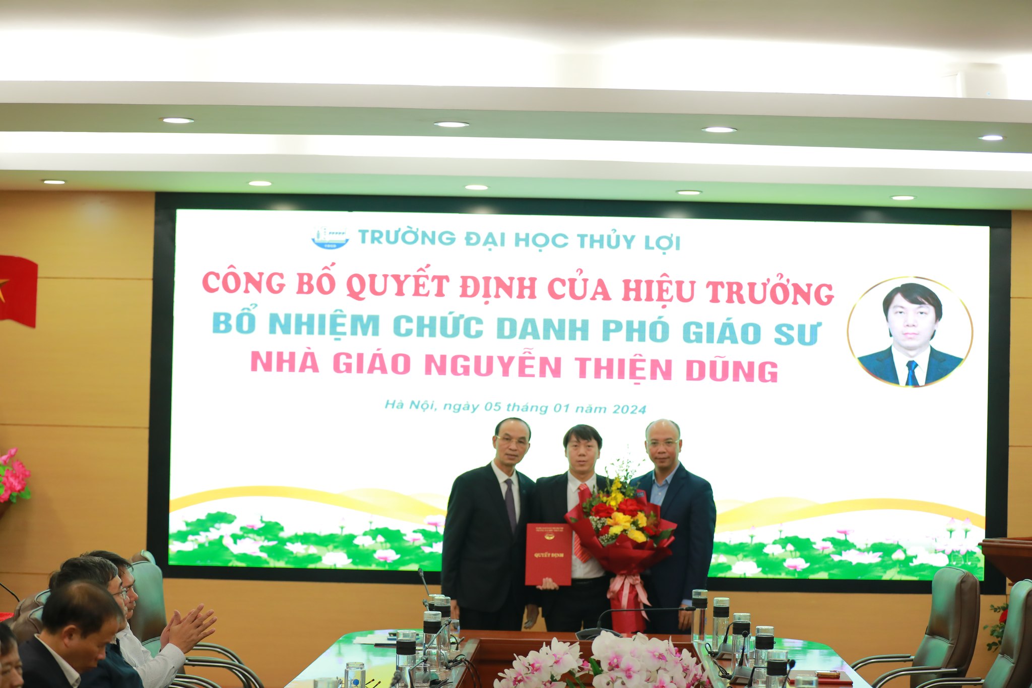 Công bố quyết định Bổ nhiệm chức danh Giáo sư, Phó giáo sư Trường Đại học Thủy lợi năm 2023