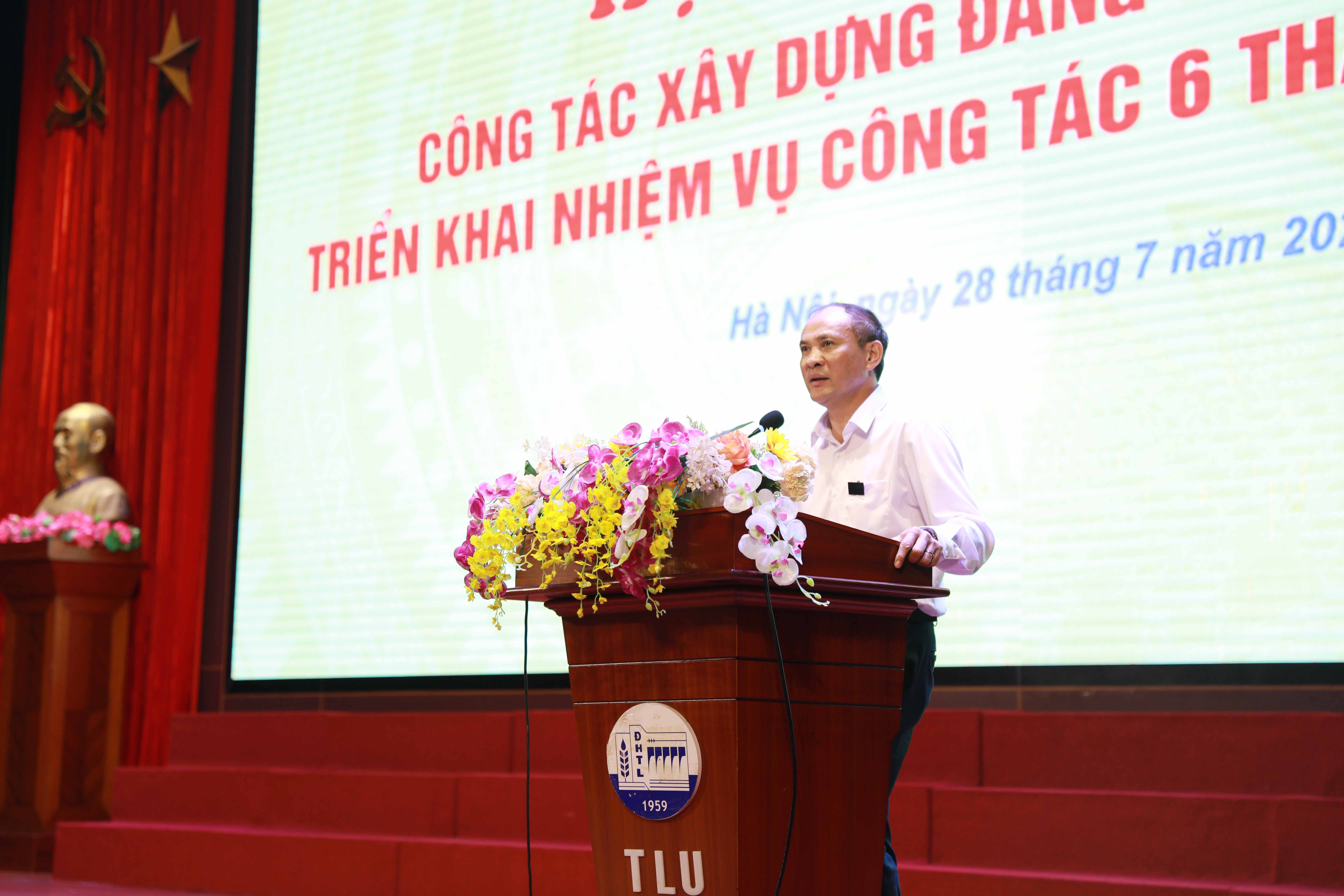 Hội nghị Sơ kết công tác xây dựng Đảng 6 tháng đầu năm và triển khai nhiệm vụ công tác 6 tháng cuối năm 2025