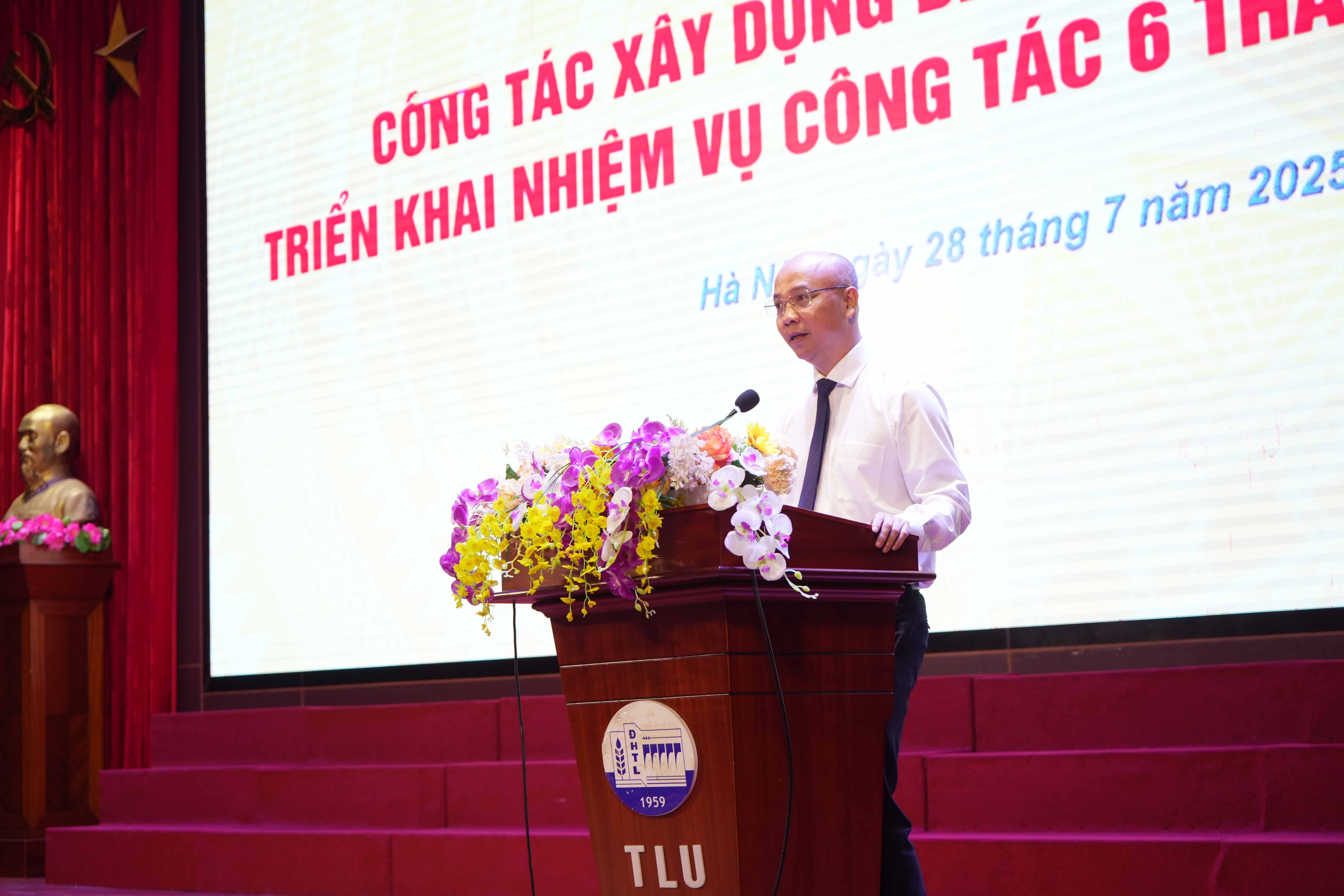 Hội nghị Sơ kết công tác xây dựng Đảng 6 tháng đầu năm và triển khai nhiệm vụ công tác 6 tháng cuối năm 2025