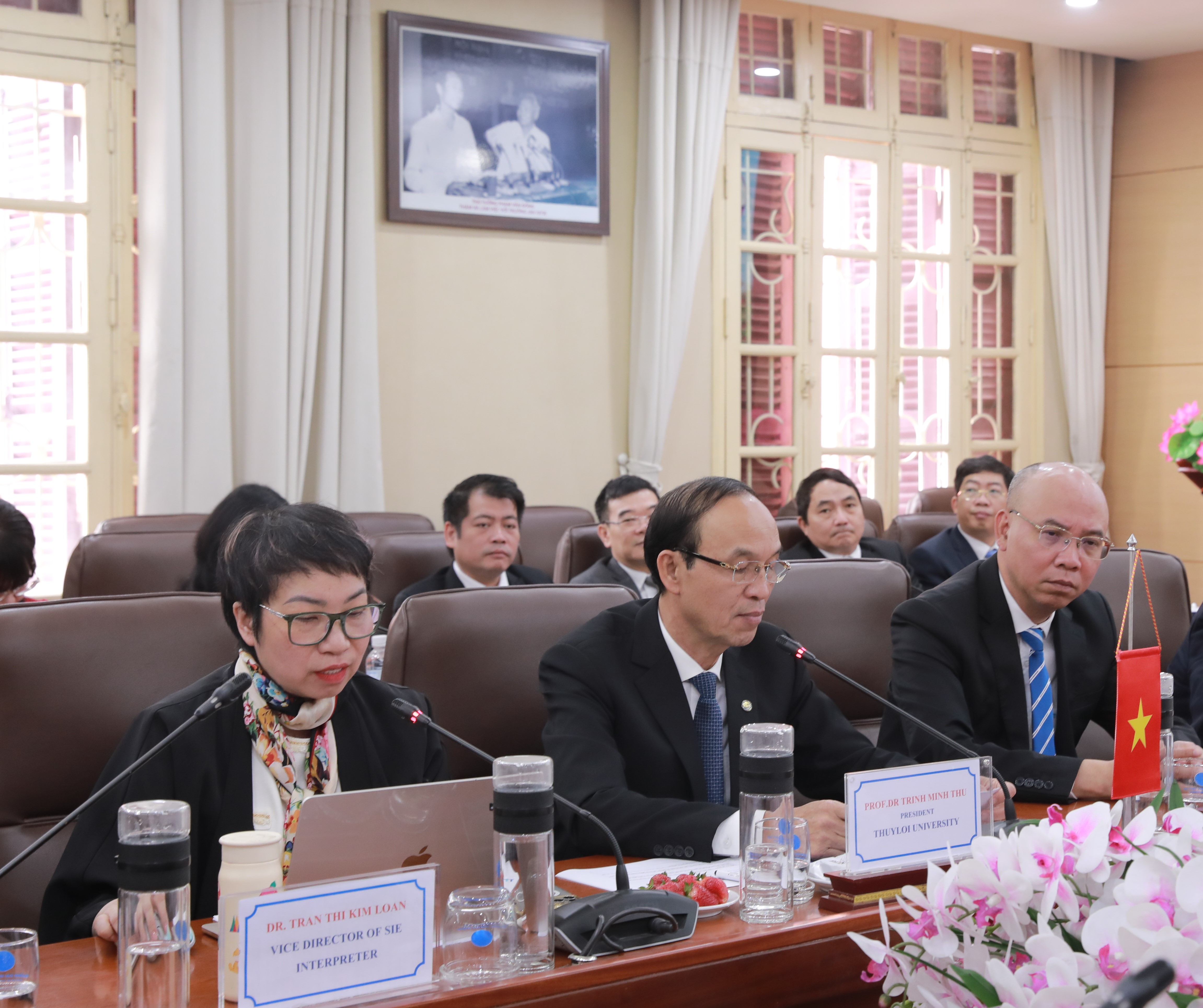 Bộ Trưởng Bộ Thủy lợi Trung Quốc Lý Quốc Anh thăm và làm việc với Bộ Nông nghiệp và Môi trường Việt Nam, Trường Đại học Thủy lợi