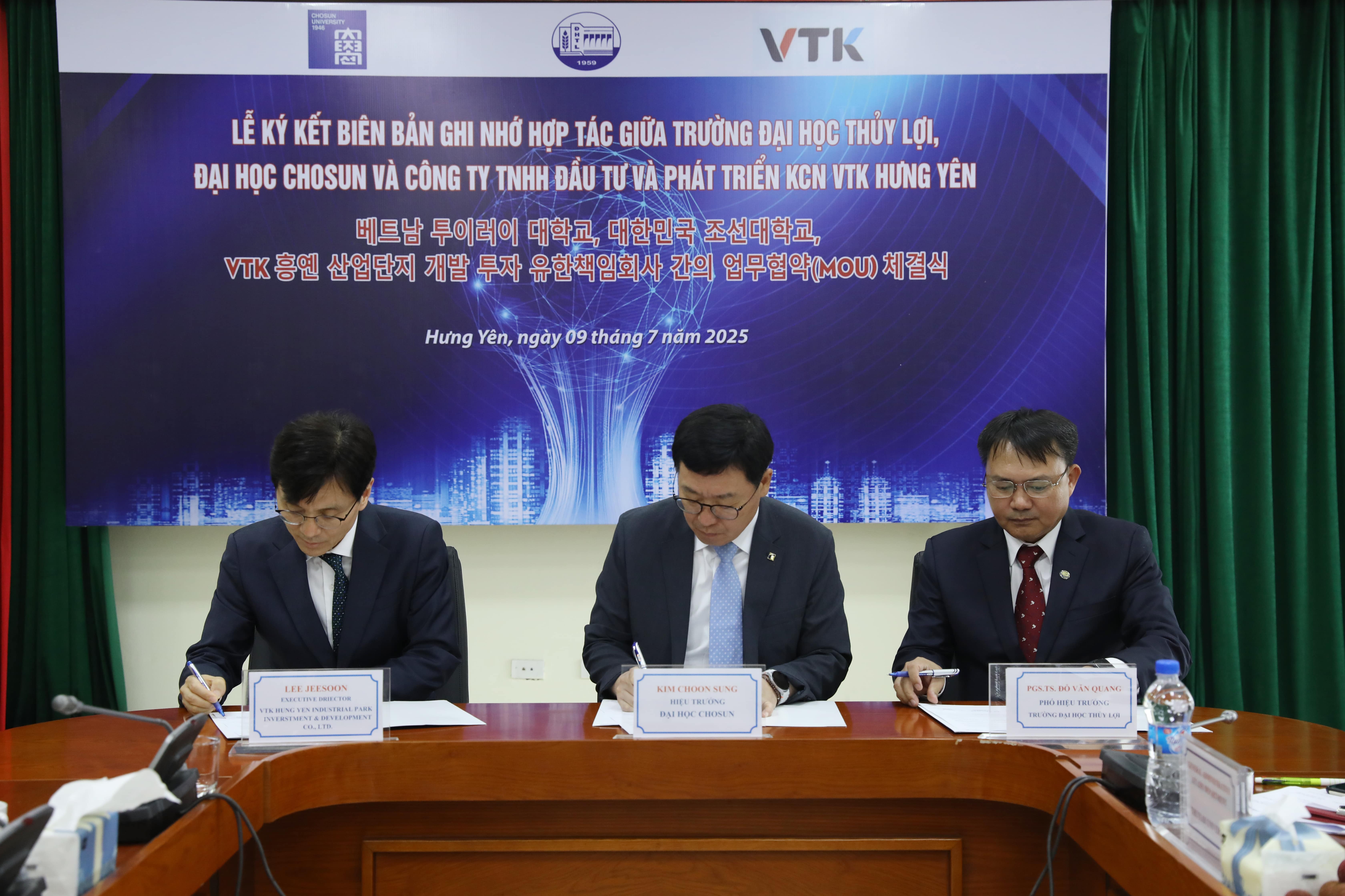 Thuyloi University Strengthens Effective Cooperation with Chosun University and Korean Enterprises