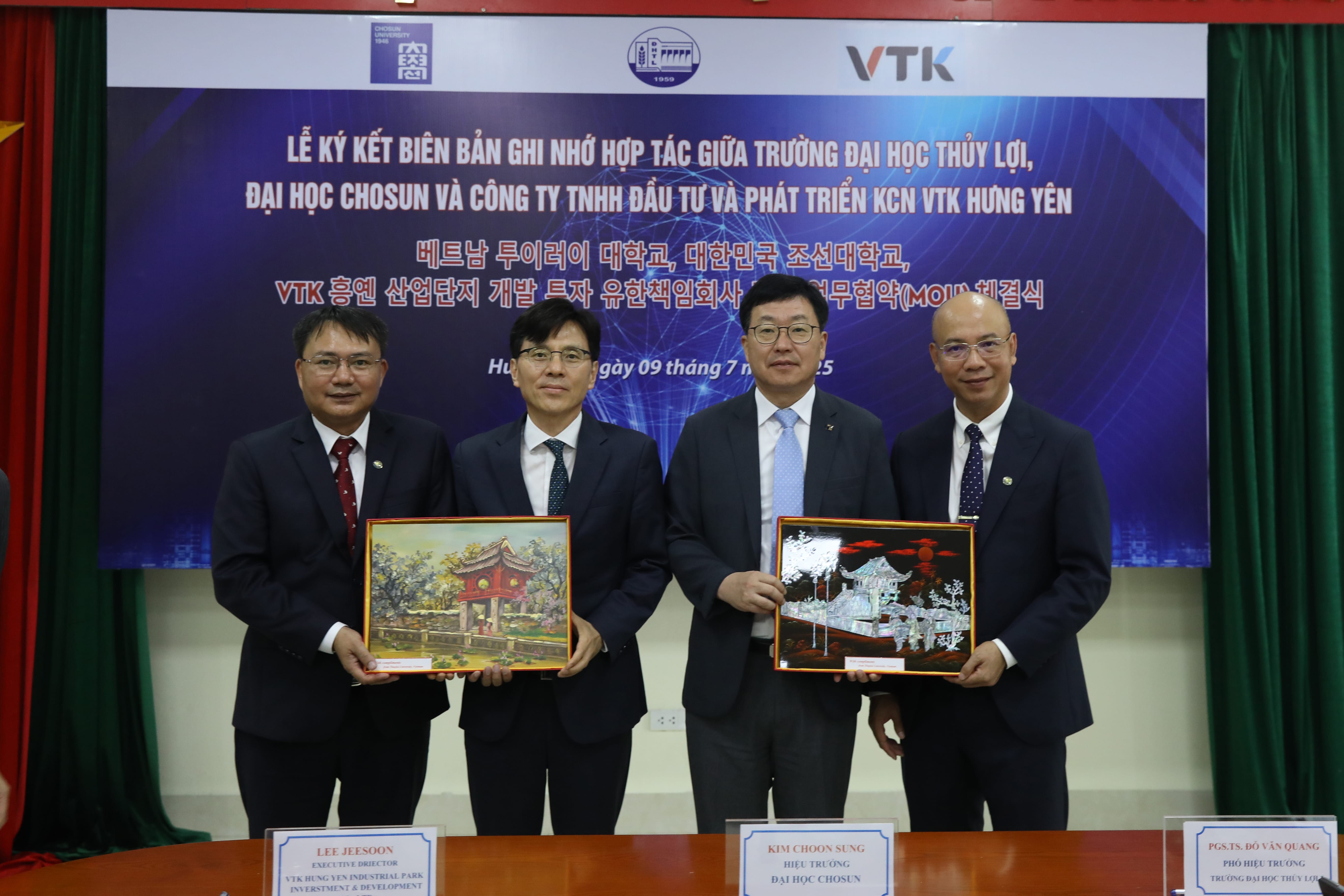 Thuyloi University Strengthens Effective Cooperation with Chosun University and Korean Enterprises