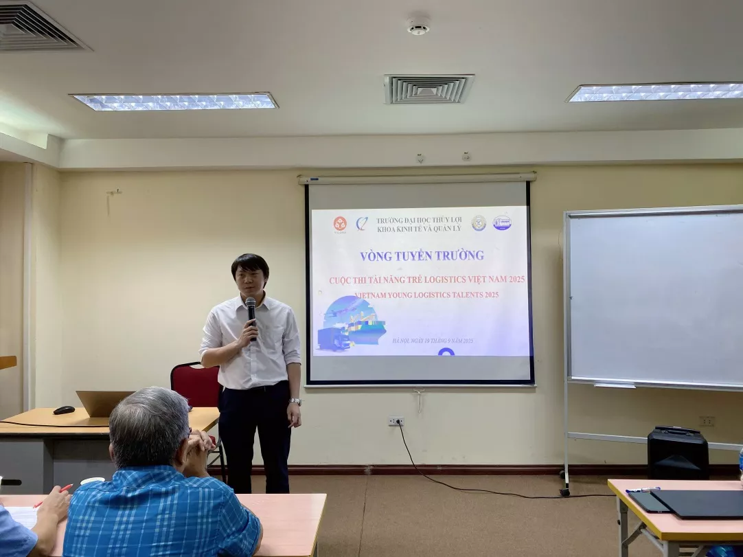 Trường Đại học Thủy lợi tổ chức Vòng Tuyển trường cuộc thi “Tài năng trẻ Logistics Việt Nam 2025”