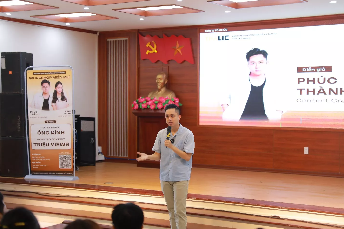 Sinh viên Thủy lợi học “tự tin trước ống kính – sáng tạo content triệu view”