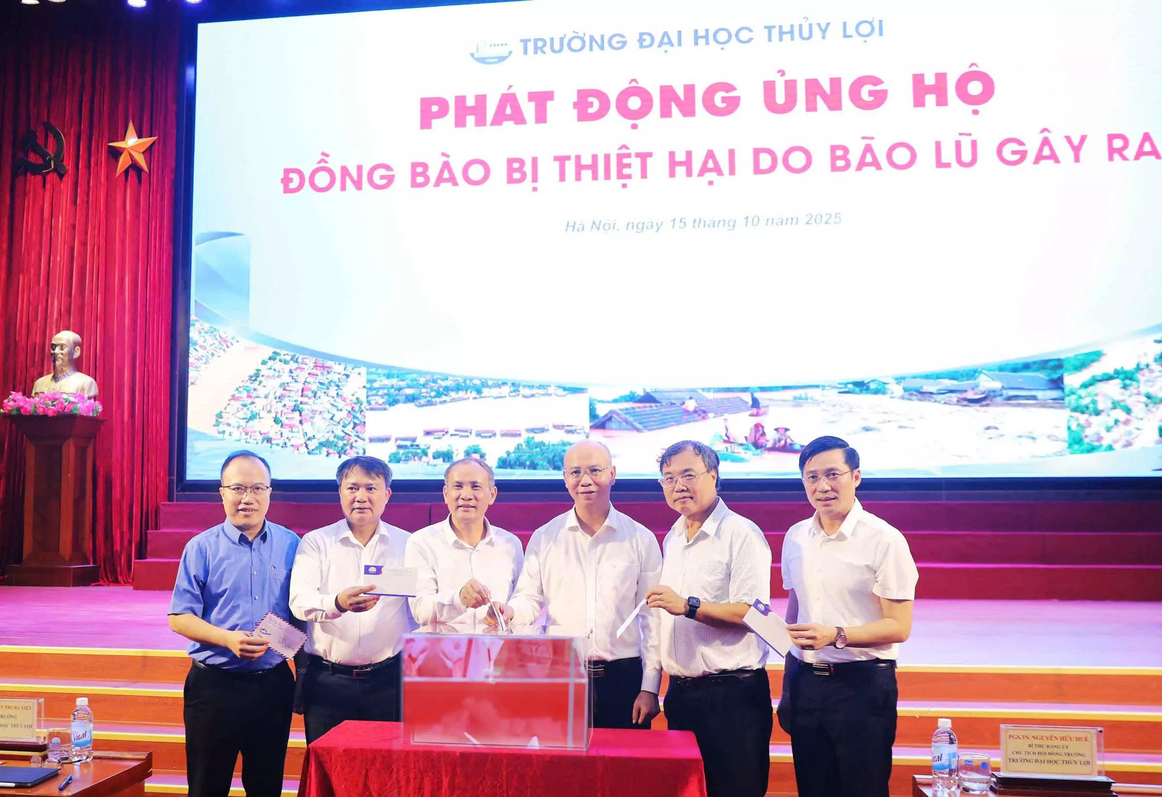 Trường Đại học Thủy lợi phát động ủng hộ đồng bào bị thiệt hại do bão lũ gây ra