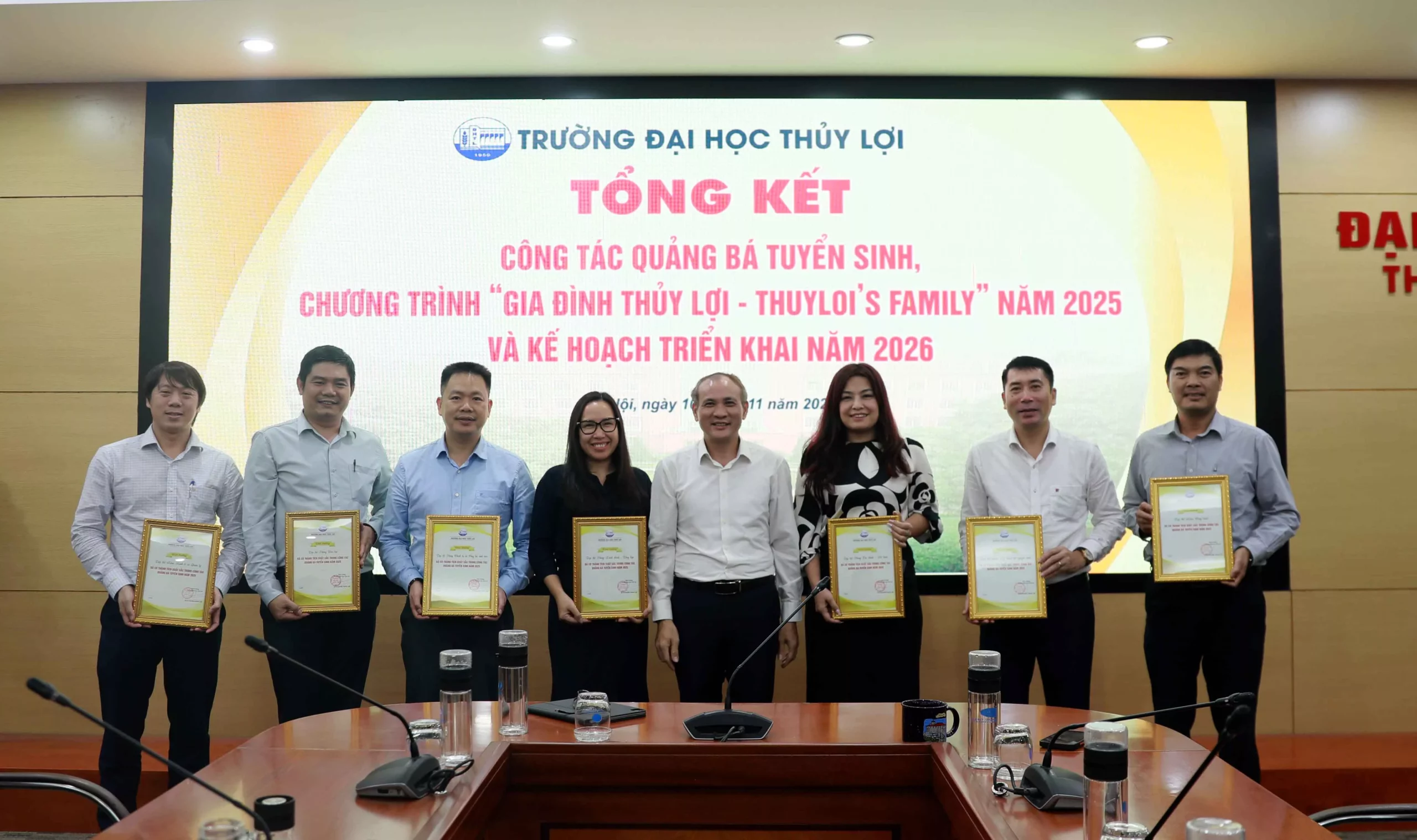Tổng kết công tác quảng bá tuyển sinh, chương trình &#8220;Gia đình Thủy lợi &#8211; Thuyloi&#8217;s Family&#8221; năm 2025 và Kế hoạch triển khai năm 2026