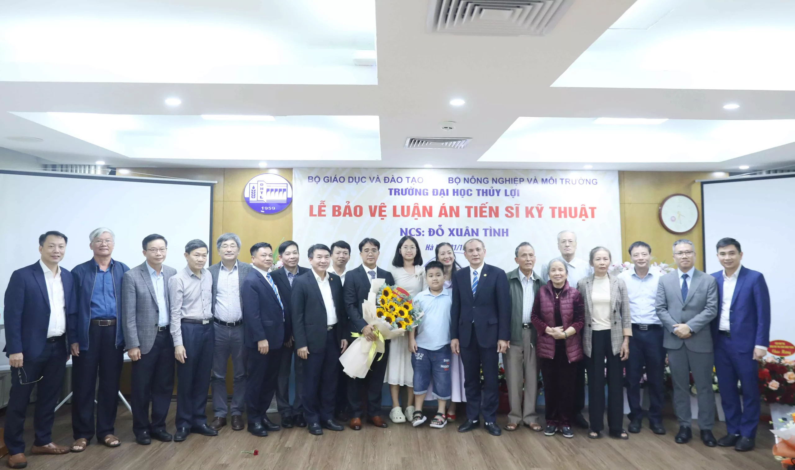 Trường Đại học Thủy lợi  tổ chức bảo vệ  luận án tiến sĩ cấp Trường cho NCS Đỗ Xuân Tình