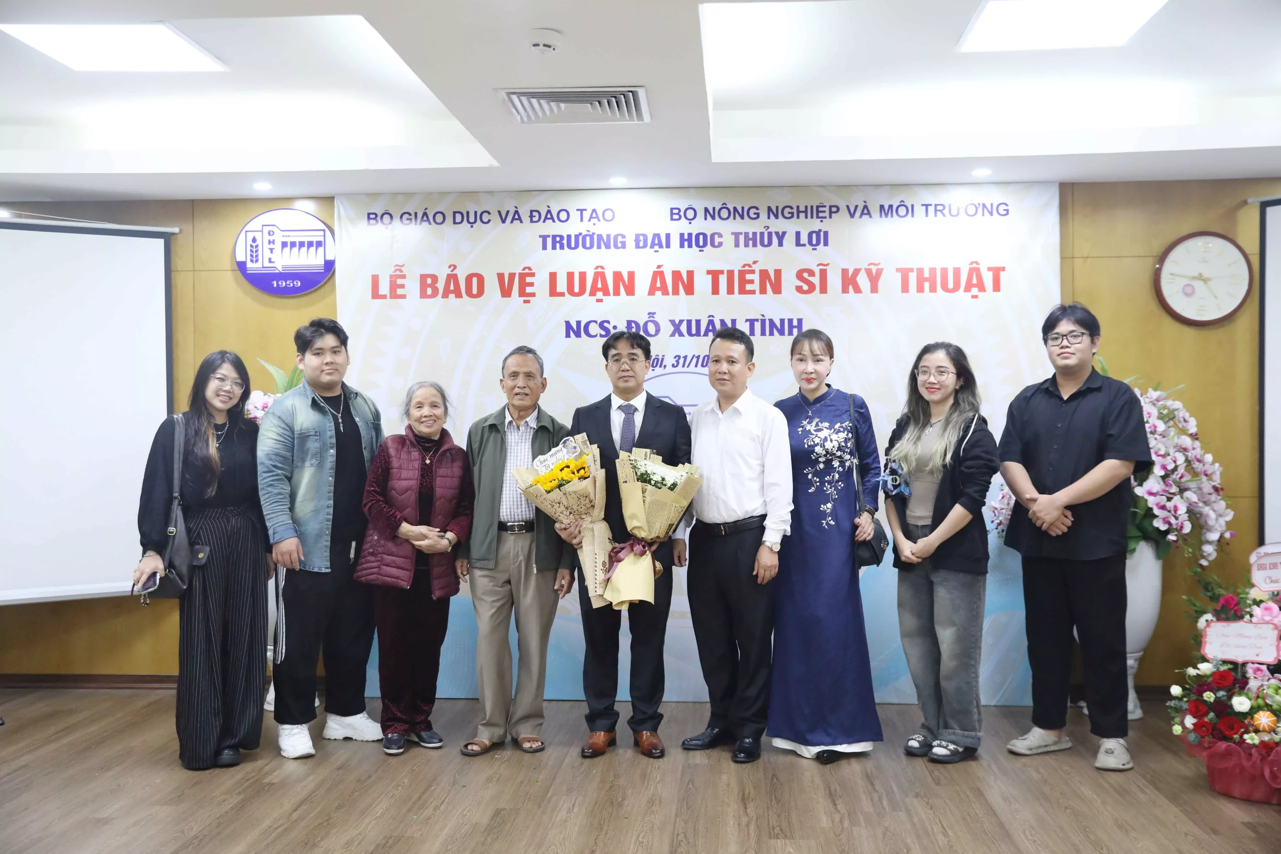 Trường Đại học Thủy lợi  tổ chức bảo vệ  luận án tiến sĩ cấp Trường cho NCS Đỗ Xuân Tình