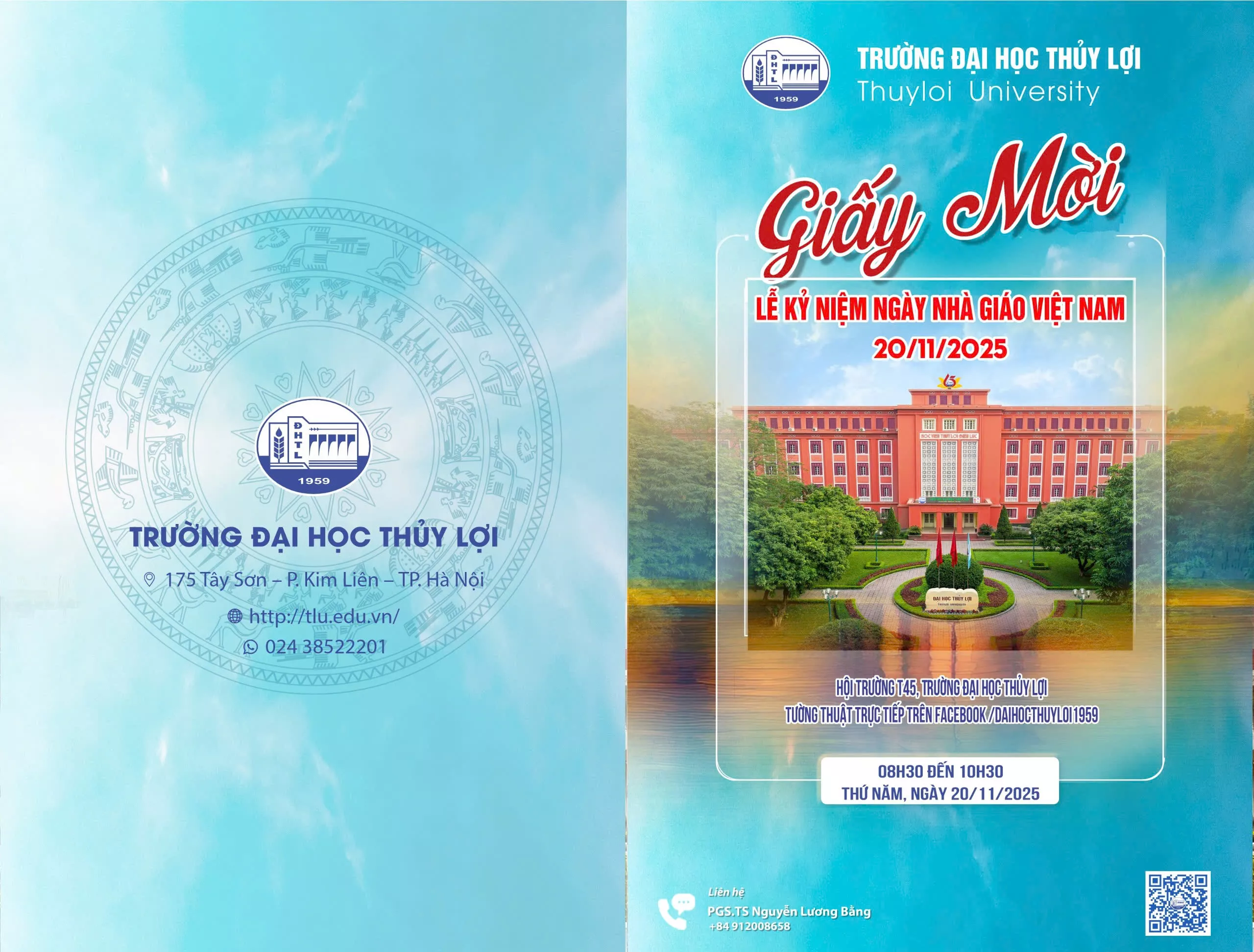 Trường Đại học Thủy lợi tổ chức trang trọng lễ kỷ niệm Ngày Nhà giáo Việt Nam 20/11