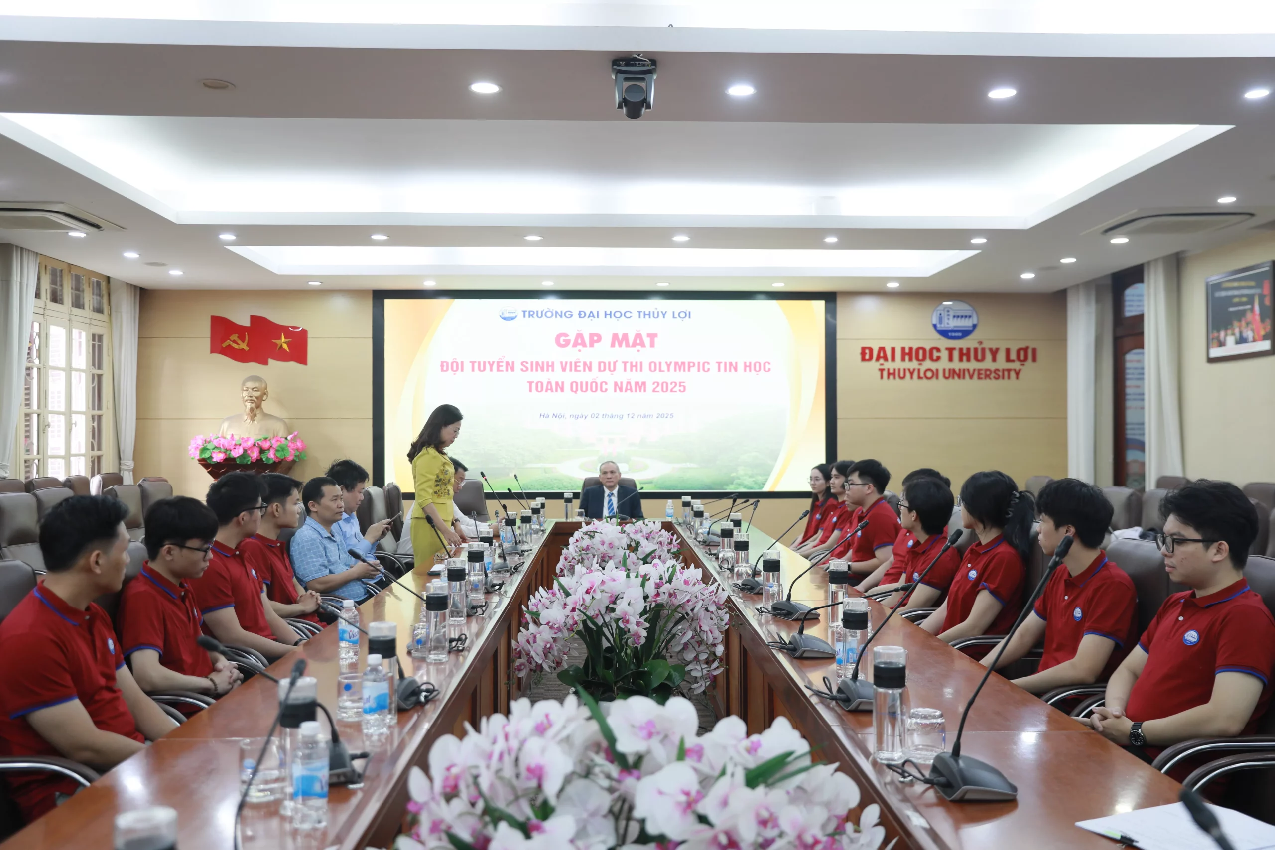 Gặp mặt Đội tuyển Olympic Tin học Toàn quốc 2025 của Trường Đại học Thủy lợi