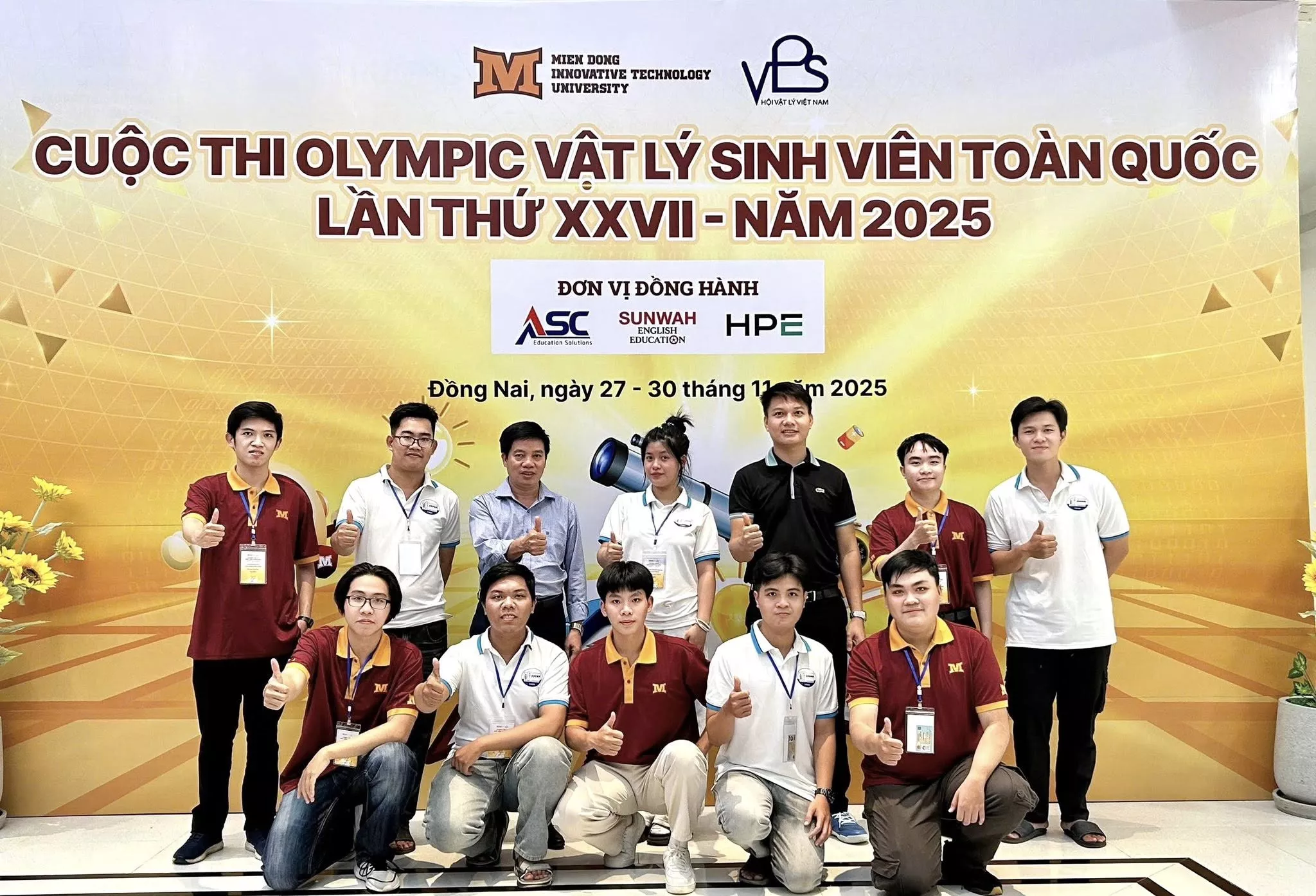 Đoàn sinh viên Trường Đại học Thủy lợi đạt thành tích cao tại kỳ thi Olympic Vật lý Sinh viên toàn quốc năm 2025