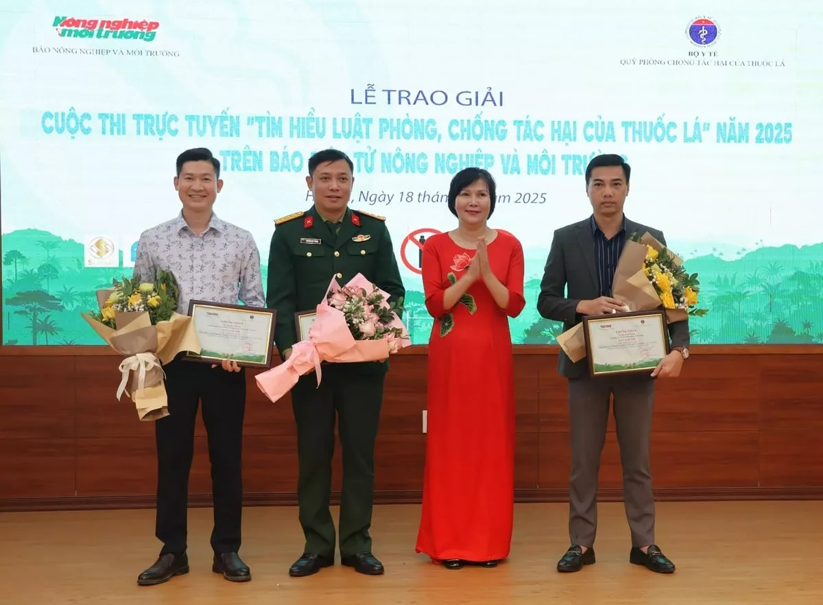 Trường Đại học Thủy lợi giành Giải Nhất ‘Tìm hiểu Luật Phòng, chống tác hại của thuốc lá’ trên Báo Nông nghiệp và Môi trường