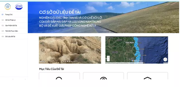 Nghiên cứu đặc tính tan rã và cơ chế xói lở của đất đắp mái đập hạ lưu vùng Nam Trung Bộ và đề xuất giải pháp công nghệ xử lý