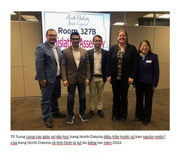 Thuyloi University Alumnus Appointed to Leadership Position at a Water Resources Research Institute in the United States