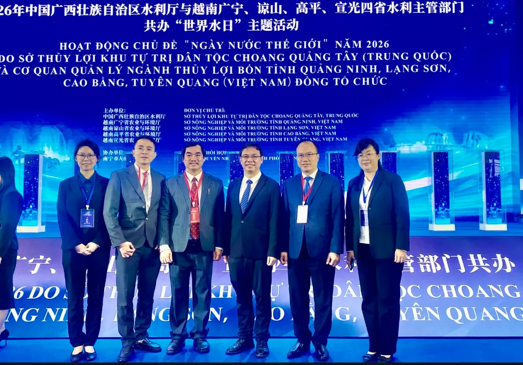 Tăng cường hợp tác, quản lý, bảo vệ nguồn nước biên giới với Trung Quốc  thông qua sự kiện “Ngày nước thế giới” năm 2026 tại Quảng Tây