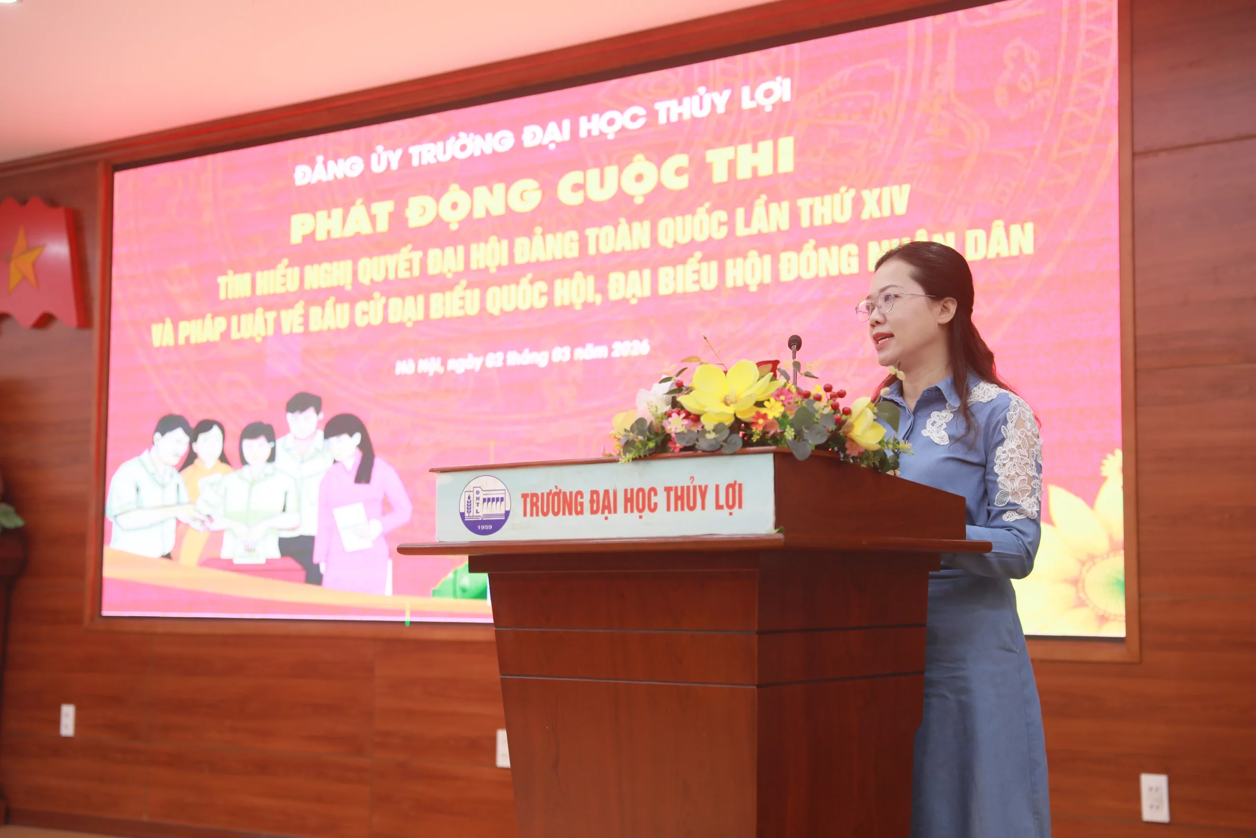 Tuổi trẻ Trường Đại học Thủy lợi ra quân Tháng Thanh niên năm 2026: “Tuổi trẻ Thủy lợi tự hào – Vững niềm tin theo Đảng”