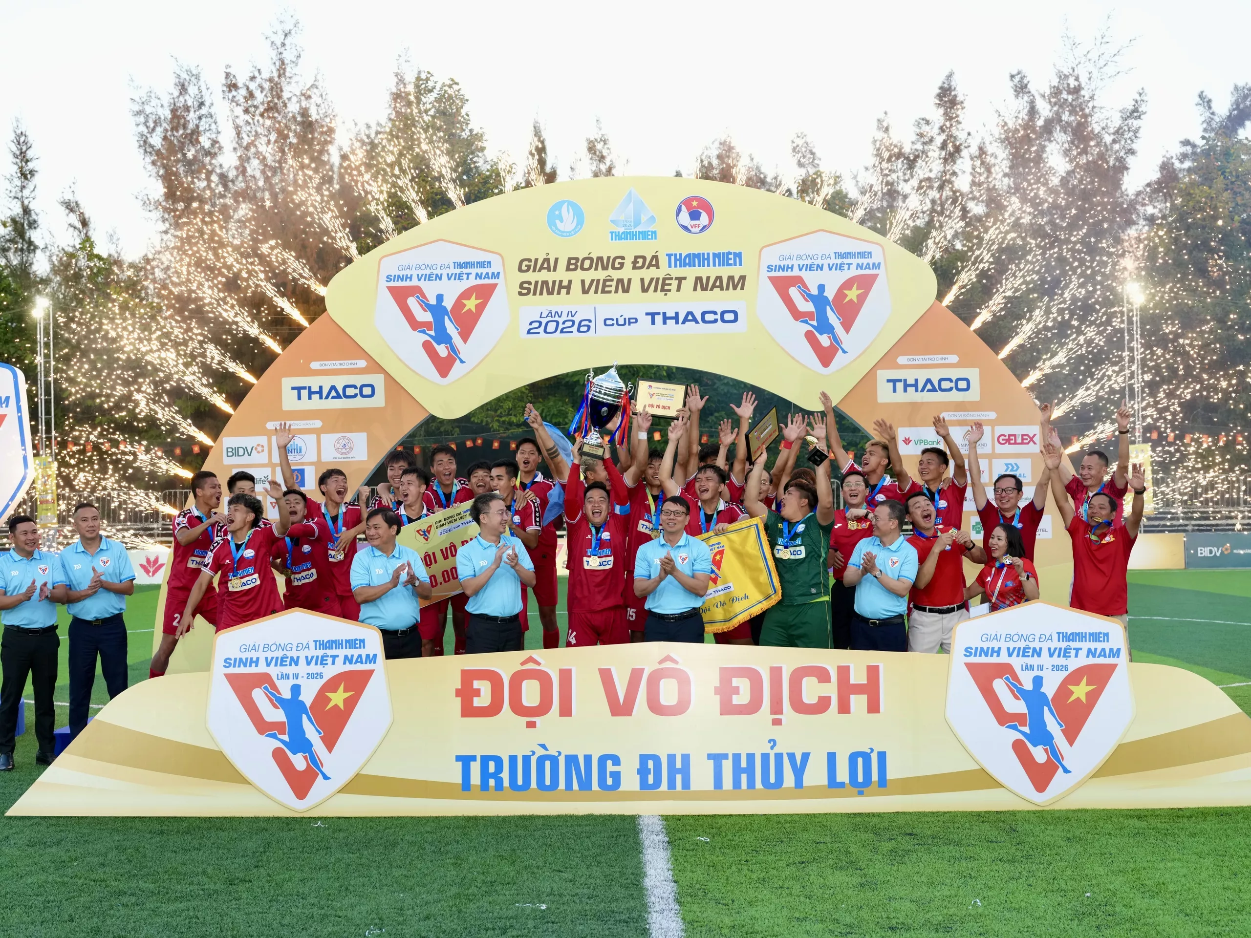 Đại học Thủy lợi vô địch toàn quốc Giải bóng đá Thanh niên Sinh viên năm 2026