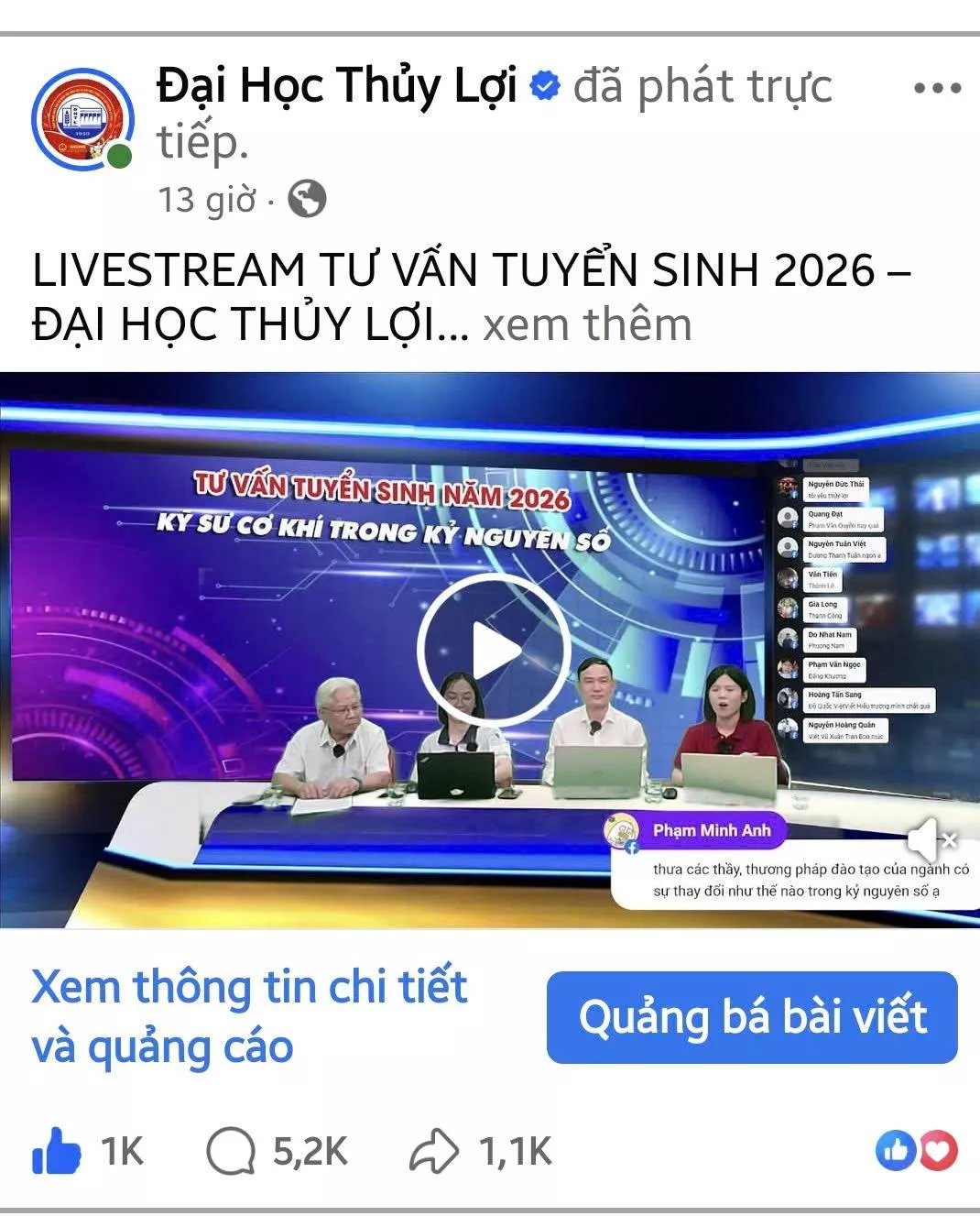 [TƯ VẤN TUYỂN SINH 2026] Kỹ sư cơ khí trong kỷ nguyên số: tư duy mới, vị thế mới