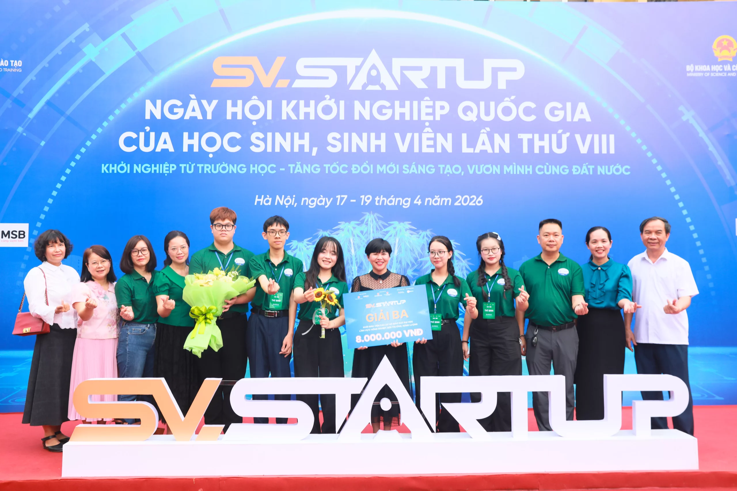 Trường Đại học Thủy lợi khẳng định dấu ấn tại SV_STARTUP 2026, nối dài chuỗi thành tích 6 năm liên tiếp