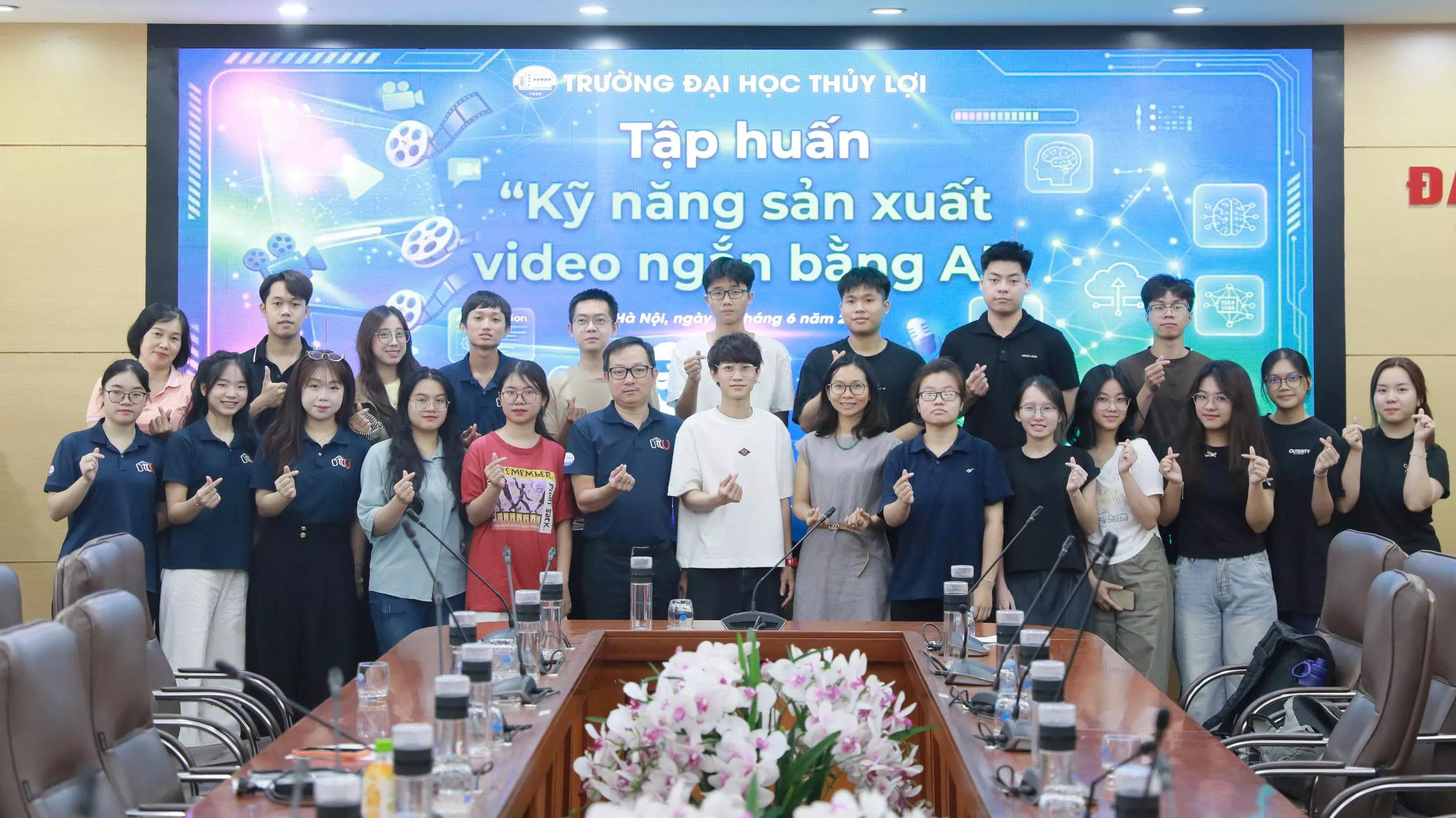 Tập huấn kỹ năng sản xuất video ngắn bằng AI tại Trường Đại học Thủy lợi