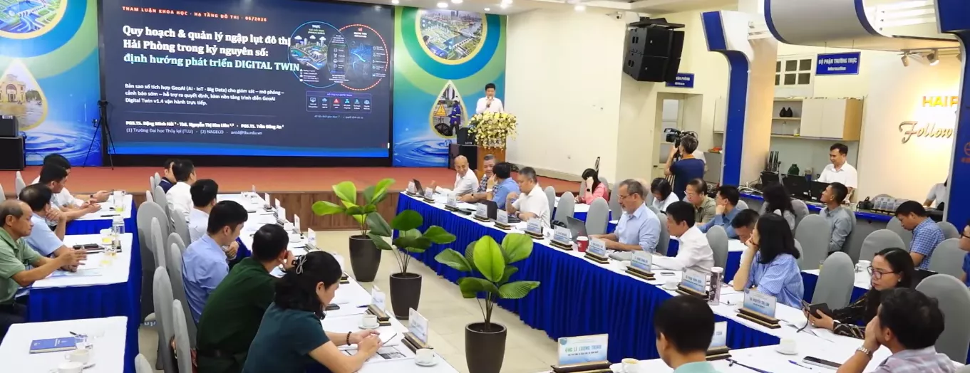 Trường Đại học Thủy lợi tham dự Hội thảo khoa học về quy hoạch đô thị thích ứng biến đổi khí hậu tại Thành Phố Hải Phòng