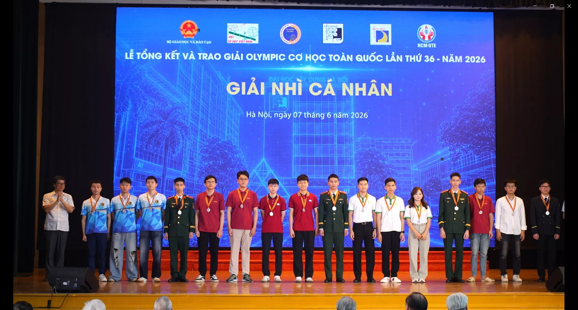 Sinh viên Trường Đại học Thủy lợi giành 43 giải thưởng tại kỳ thi Olympic Cơ học toàn quốc lần thứ 36