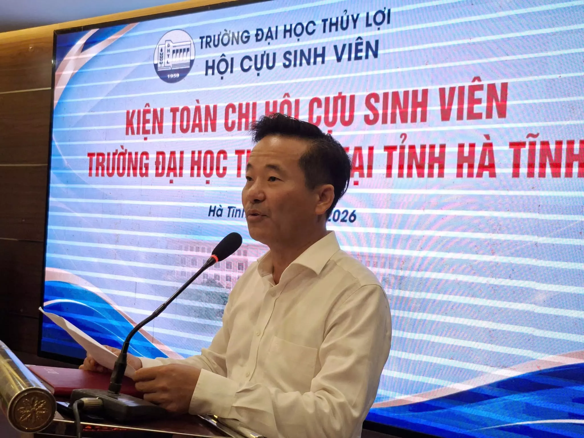 Kiện toàn Chi hội Cựu sinh viên Trường Đại học Thủy lợi tỉnh Hà Tĩnh – Tiếp nối vai trò tiên phong, lan tỏa sức mạnh kết nối cộng đồng cựu sinh viên