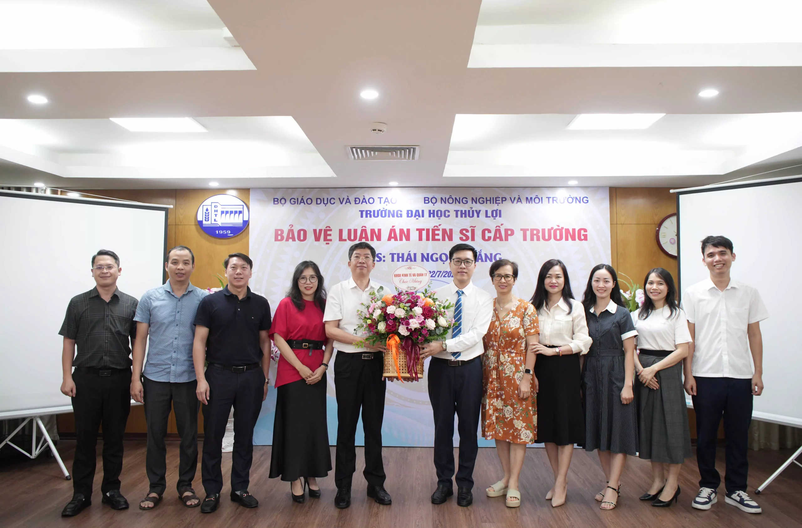 Nghiên cứu sinh Thái Ngọc Thắng bảo vệ thành công luận án tiến sĩ cấp Trường về ứng dụng BIM trong quản lý dự án xây dựng