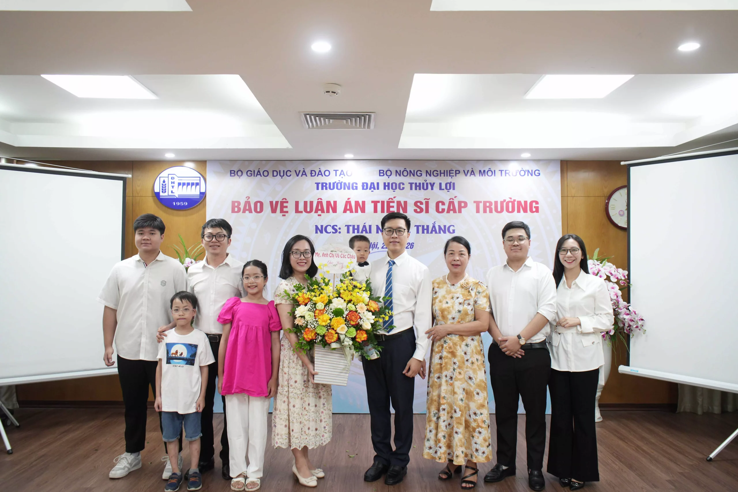 Nghiên cứu sinh Thái Ngọc Thắng bảo vệ thành công luận án tiến sĩ cấp Trường về ứng dụng BIM trong quản lý dự án xây dựng