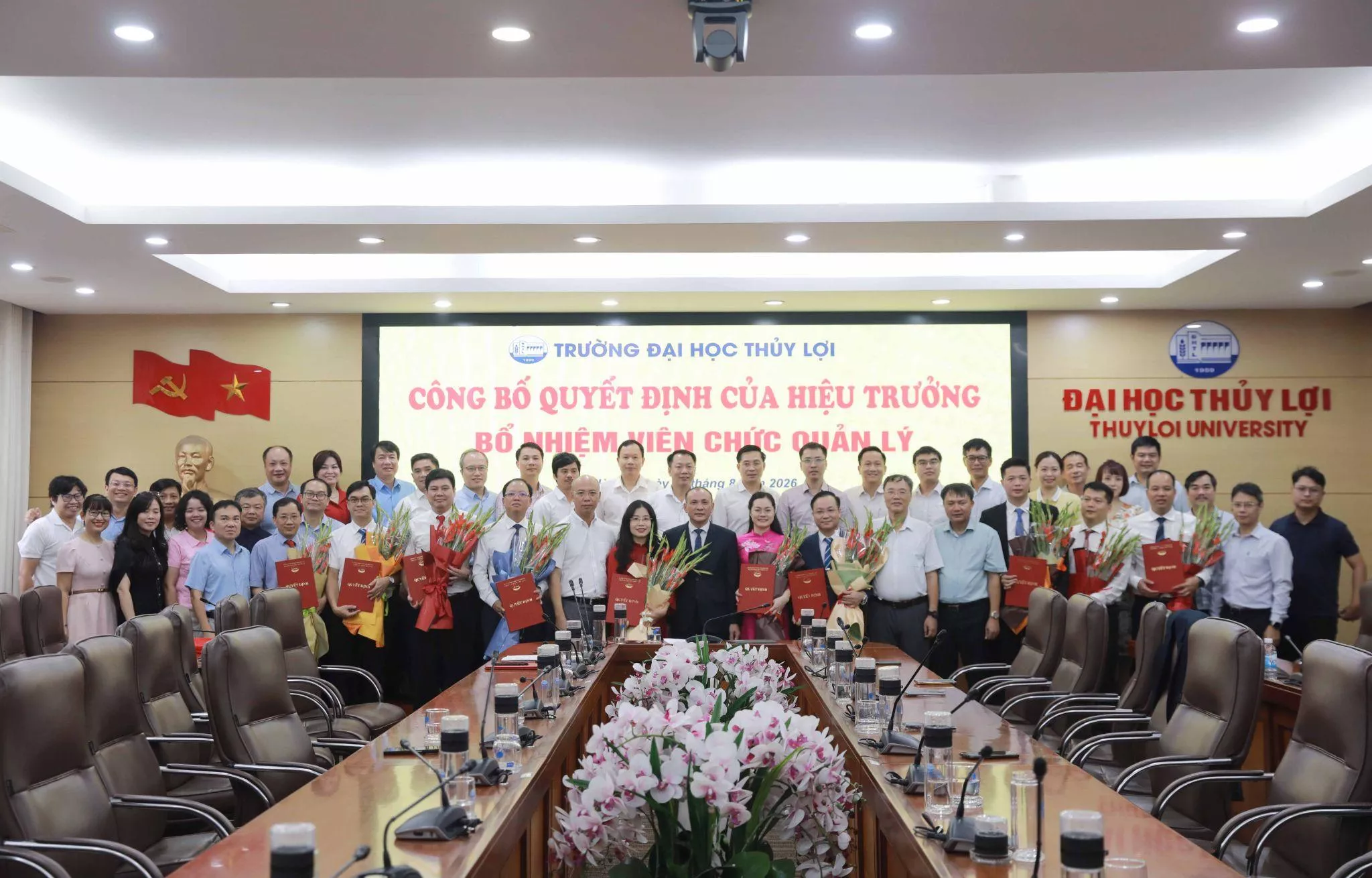 Trường Đại học Thủy lợi công bố các Quyết định bổ nhiệm viên chức quản lý