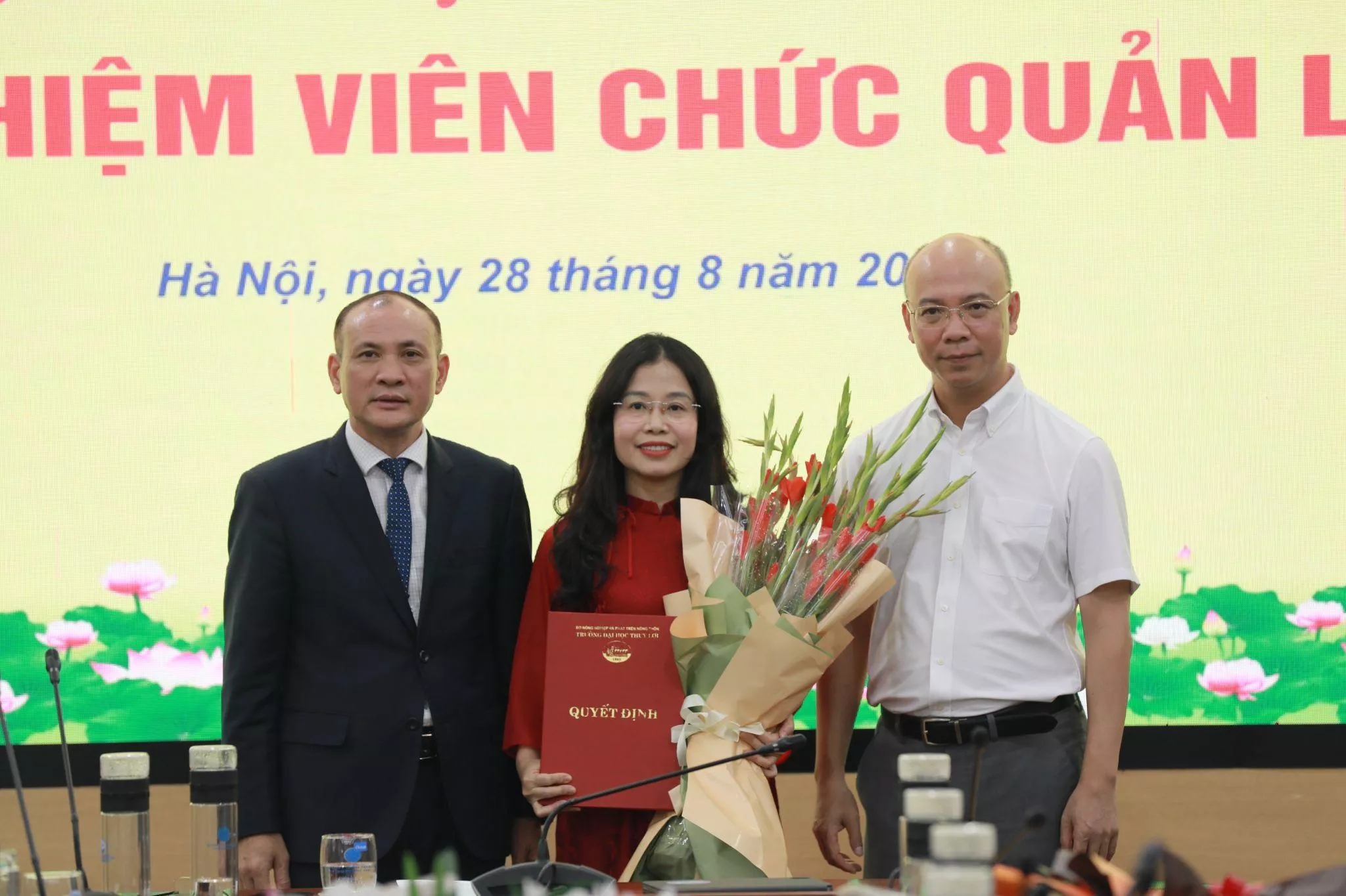 Trường Đại học Thủy lợi công bố các Quyết định bổ nhiệm viên chức quản lý