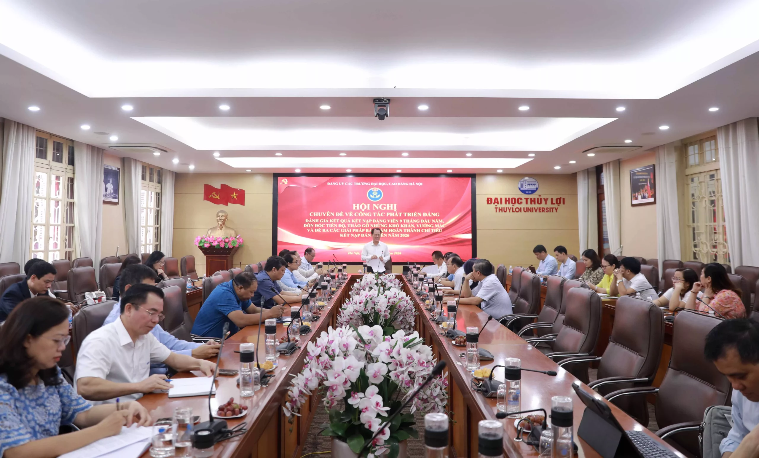 Đảng ủy các trường Đại học, Cao đẳng Hà Nội tổ chức Hội nghị chuyên đề về công tác phát triển Đảng tại Trường Đại học Thủy lợi