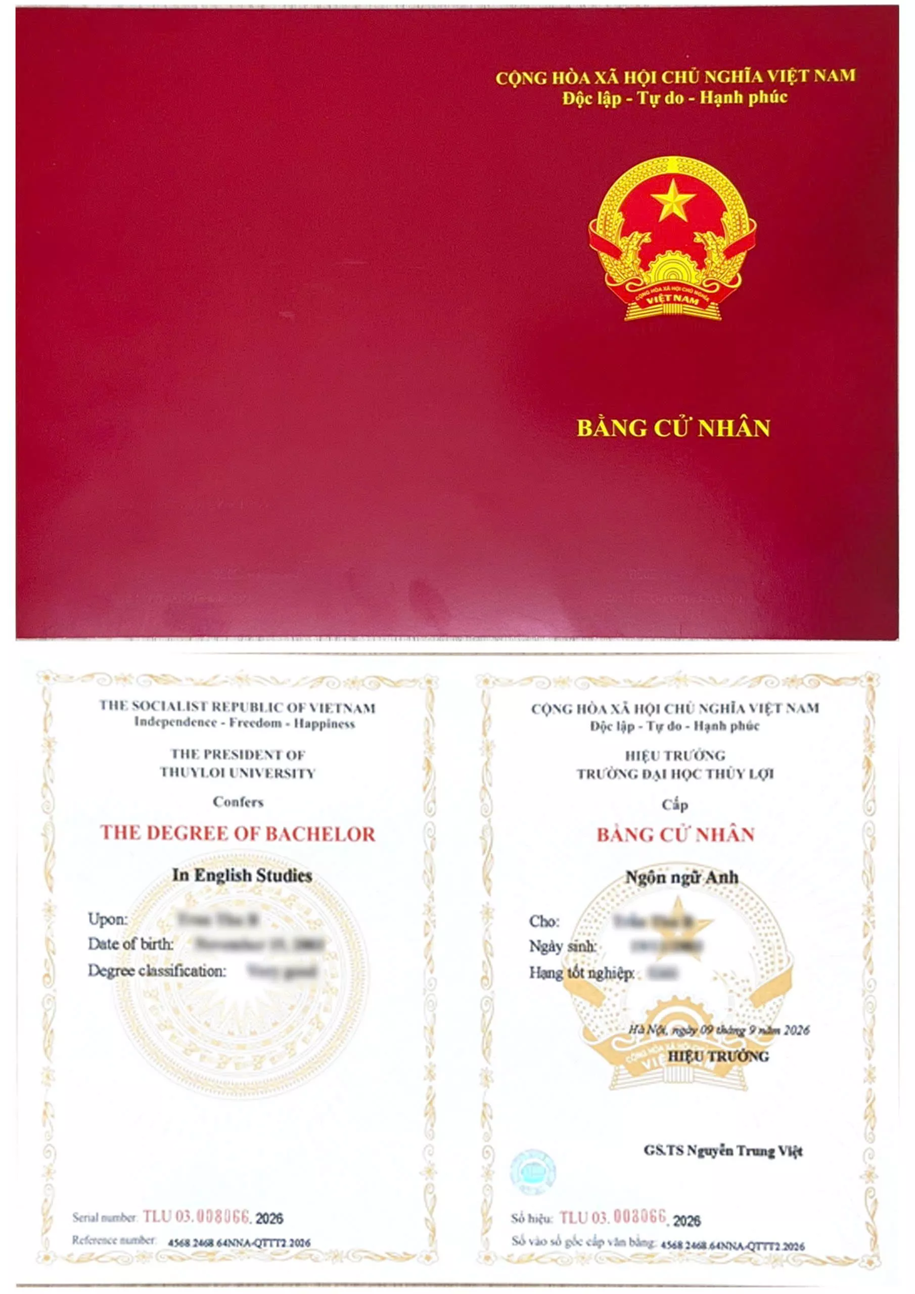 Công khai mẫu văn bằng