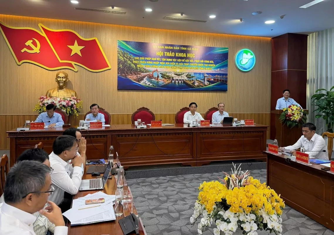 Trường Đại học Thủy lợi đồng hành cùng tỉnh Cà Mau tìm lời giải cho bài toán nạo vét, tận dụng vật liệu và tăng cường khả năng chống chịu vùng ven biển