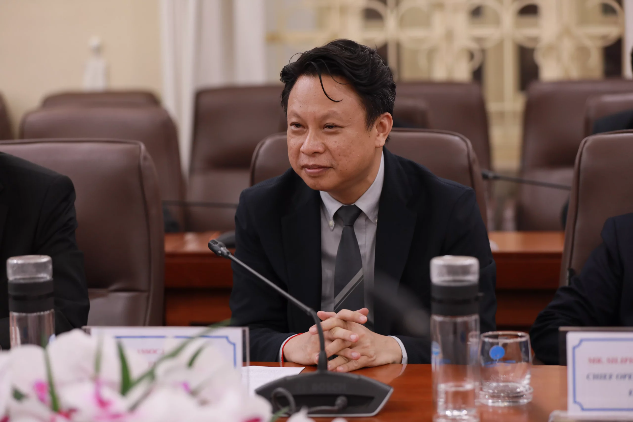 Trường Đại học Thủy lợi thúc đẩy hợp tác đào tạo và trao đổi khoa học công nghệ với đoàn Bộ Công thương CHDCND Lào