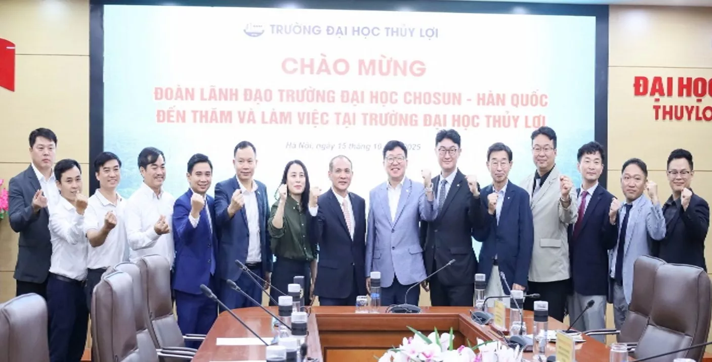 Thúc đẩy hợp tác quốc tế, mở rộng cơ hội học tập giữa Trường Đại học Thủy lợi và Đại học Chosun (Hàn Quốc)