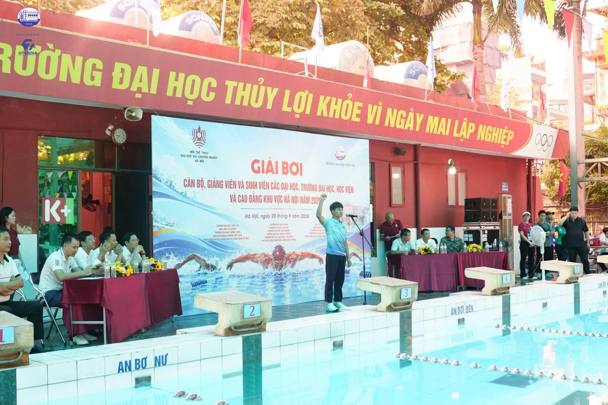 Trường Đại học Thủy lợi giành 25 huy chương tại Giải bơi Cán bộ, Giảng viên và Sinh viên các Đại học khu vực Hà Nội năm 2026