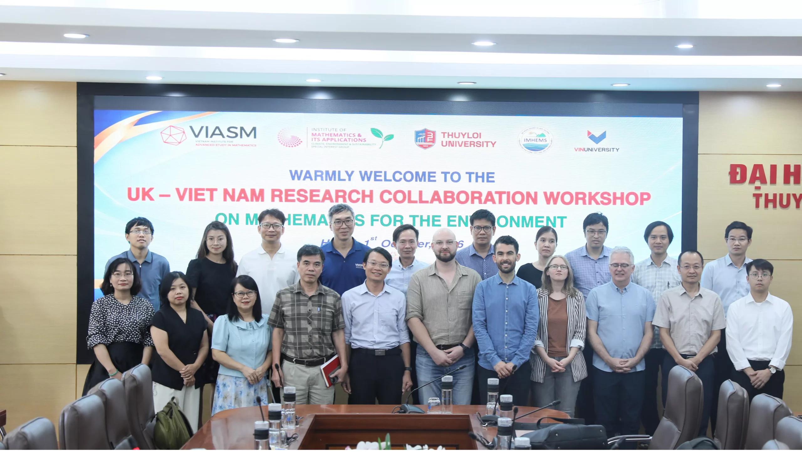 Thúc đẩy hợp tác Việt Nam – Vương quốc Anh trong nghiên cứu toán học vì môi trường