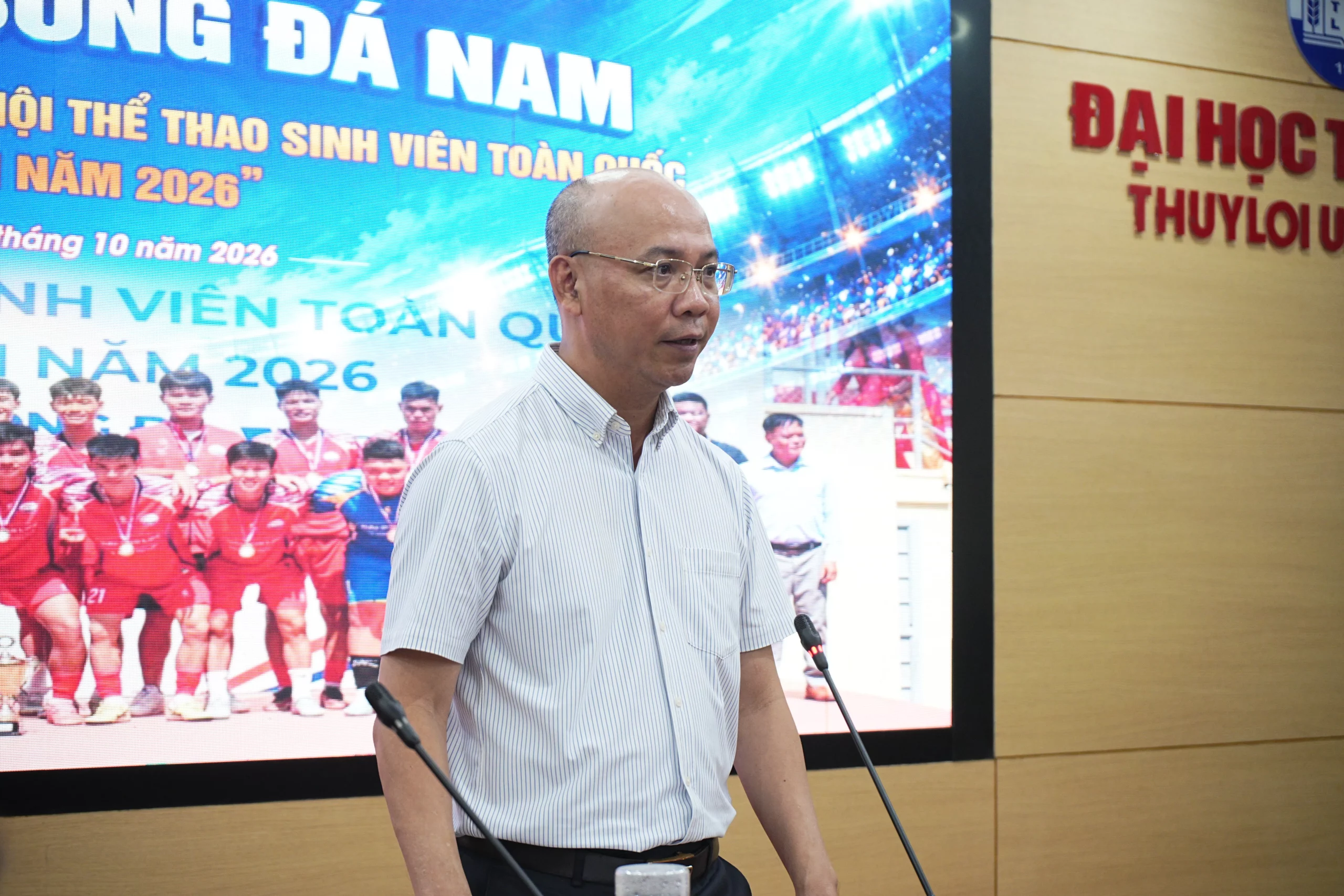 Trường Đại học Thủy lợi xuất quân, quyết tâm tiếp nối thành công tại giải bóng đá sinh viên toàn quốc