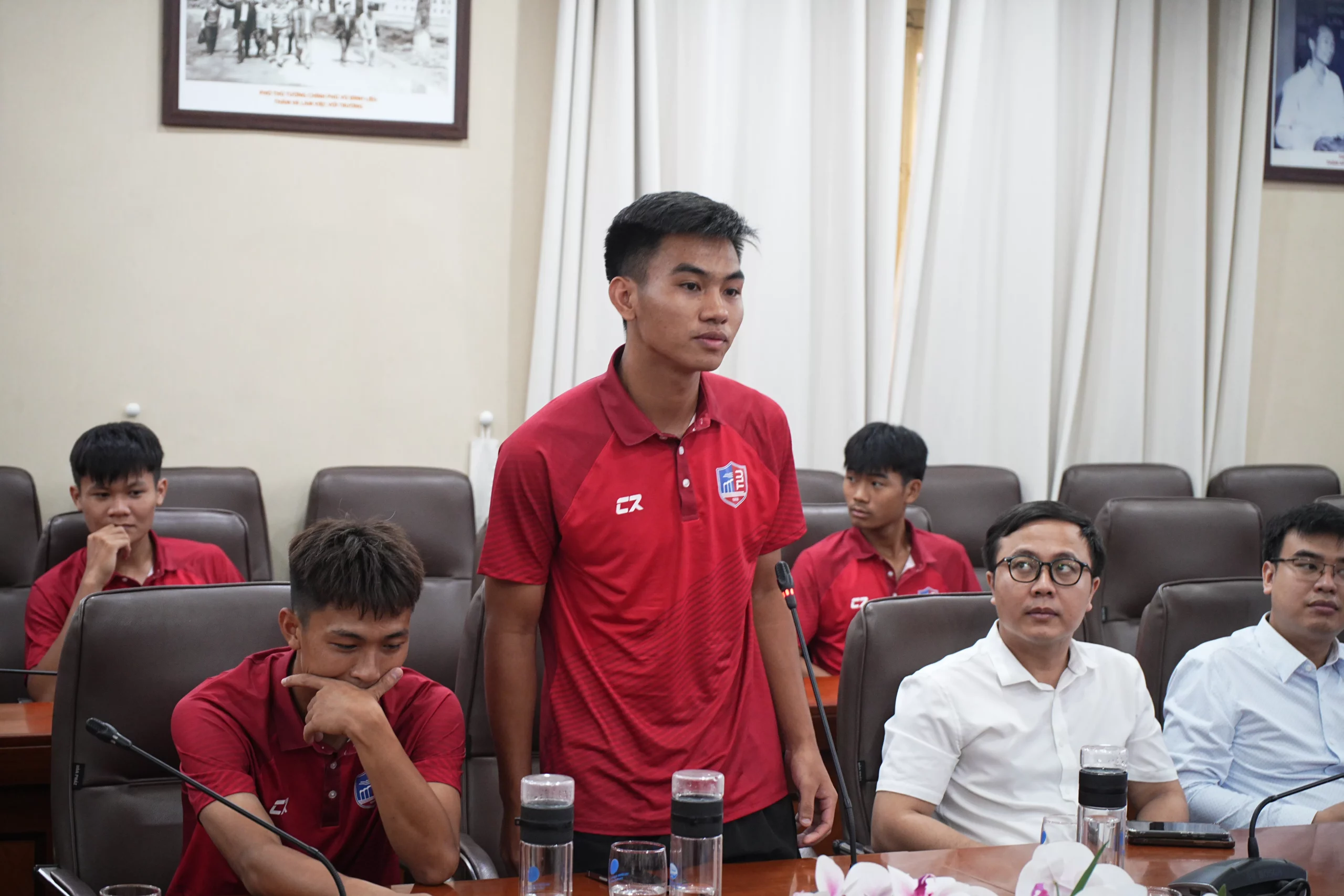 Trường Đại học Thủy lợi xuất quân, quyết tâm tiếp nối thành công tại giải bóng đá sinh viên toàn quốc