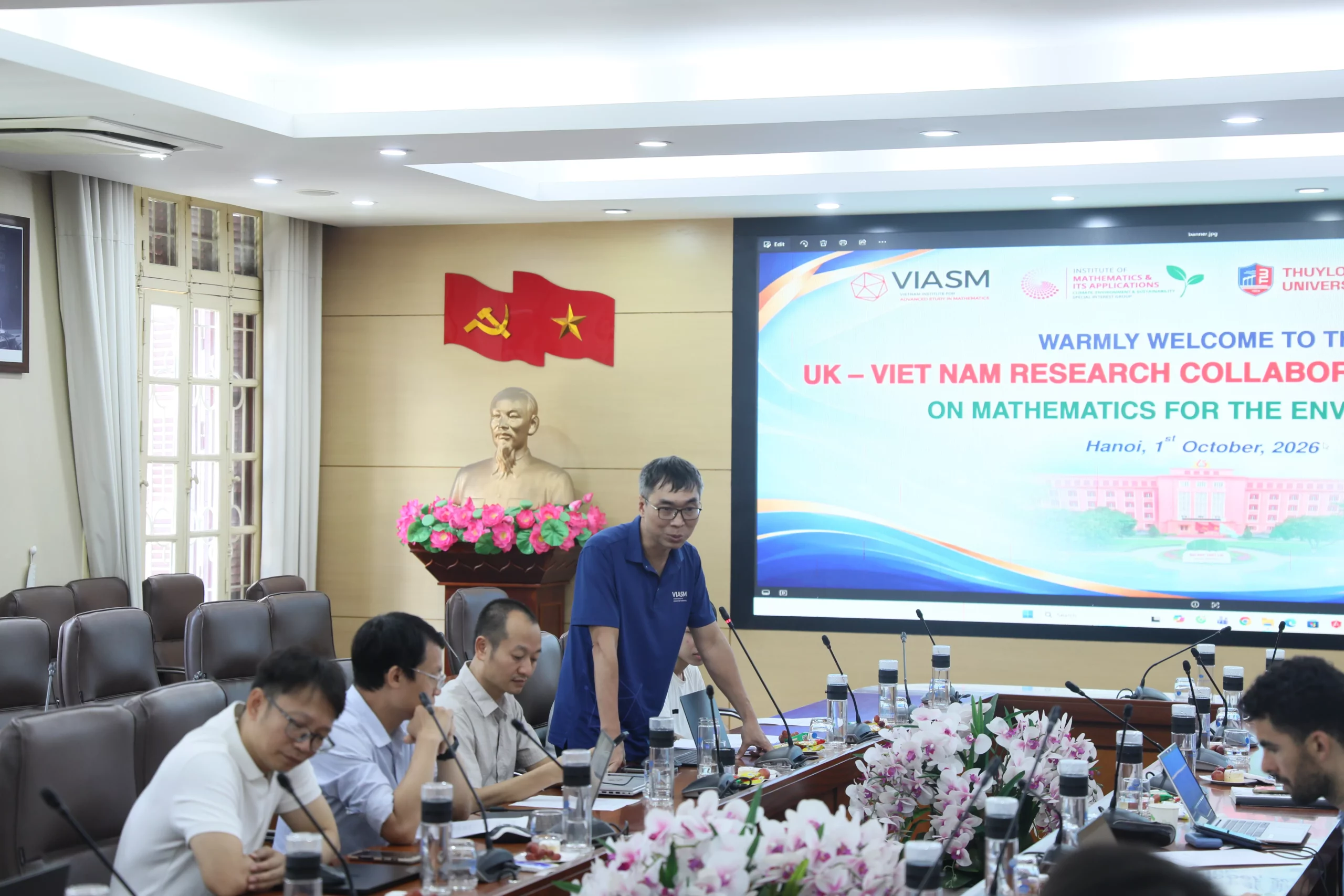 Thúc đẩy hợp tác Việt Nam – Vương quốc Anh trong nghiên cứu toán học vì môi trường